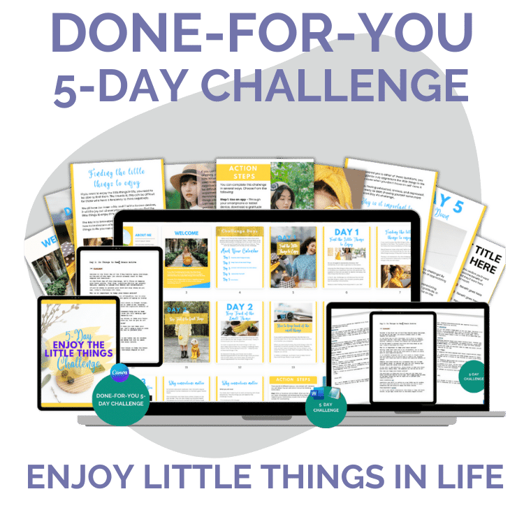 Done-For-You Challenge: Enjoy Little Things In Life