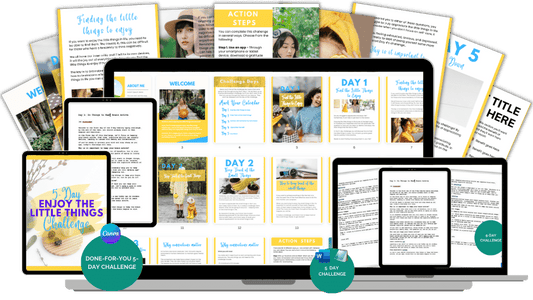 Done-For-You Challenge: Enjoy Little Things In Life