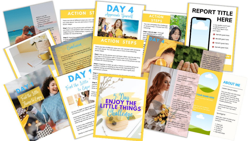 Done-For-You Challenge: Enjoy Little Things In Life