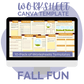 Fall Fun Worksheet Canva Templates