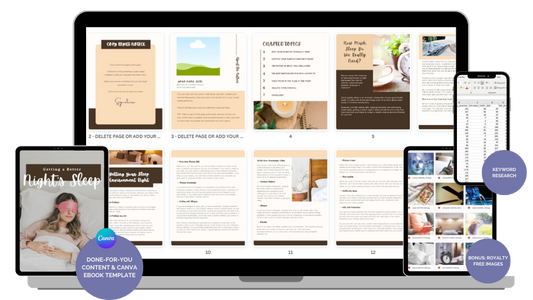 Done-For-You Report & eCourse: Getting A Better Nights Sleep