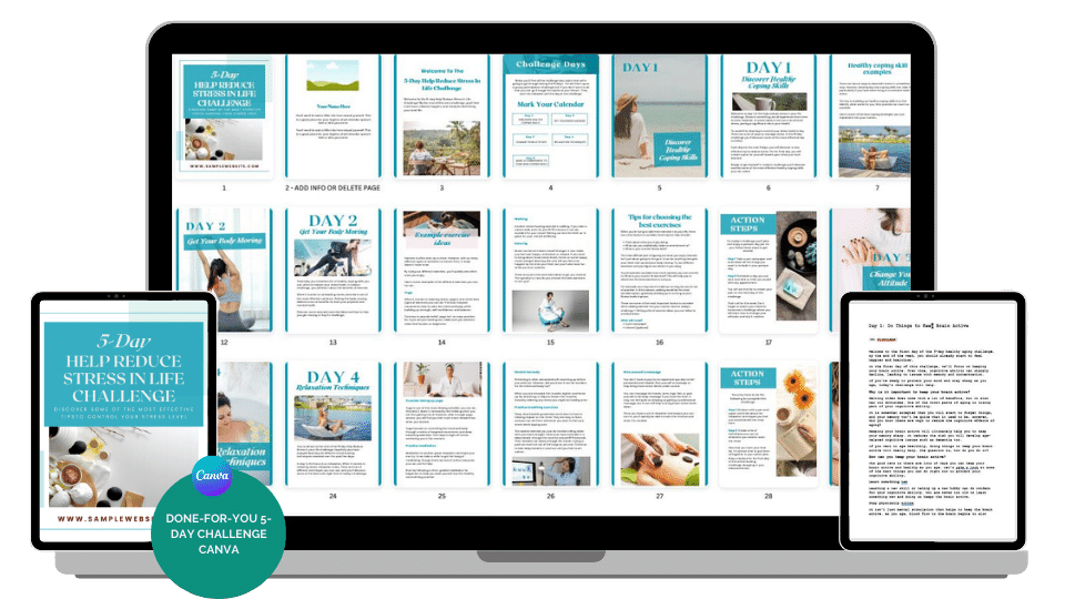 Done-For-You Challenge: Help Reduce Stress