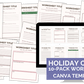 Holiday Cheer Worksheet Canva Templates