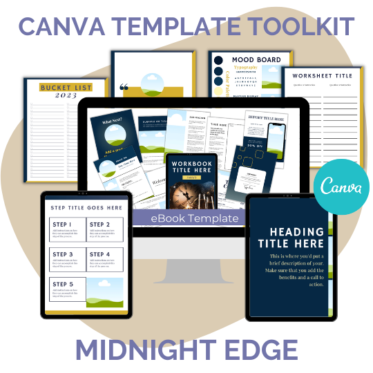 CANVA TEMPLATE TOOLKIT: MIDNIGHT EDGE