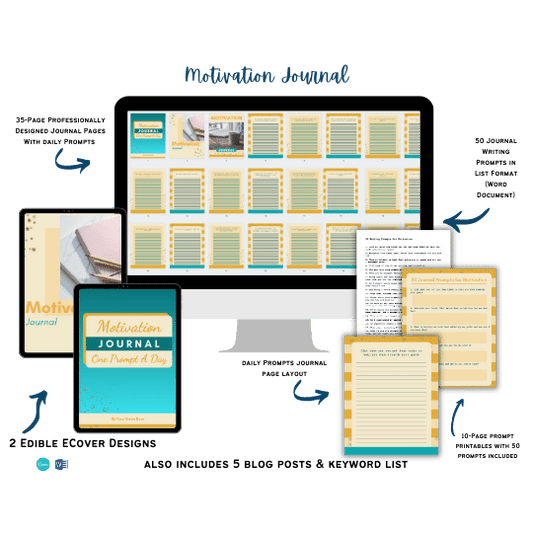 Done-For-You Journal With Prompts: Motivation