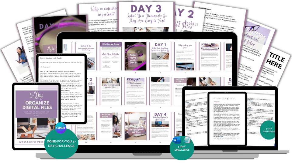 Done-For-You Challenge: Organize Digital Files
