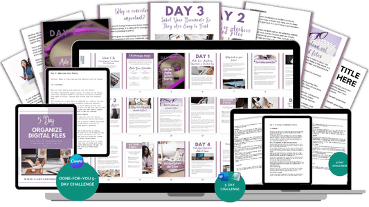 Done-For-You Challenge: Organize Digital Files