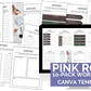 Pink Rose Worksheet Canva Templates