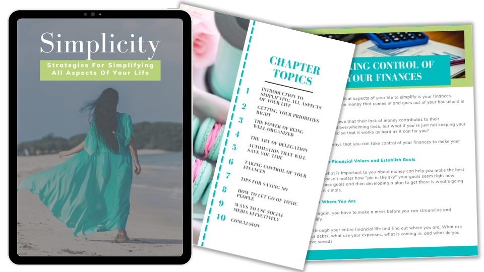 Done-For-You Report & eCourse: Simplicity & Decluttering Your Life