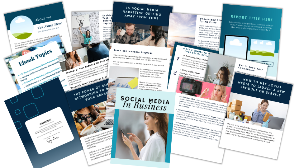 Done-For-You eBook & Blog Posts: Social Media For Business