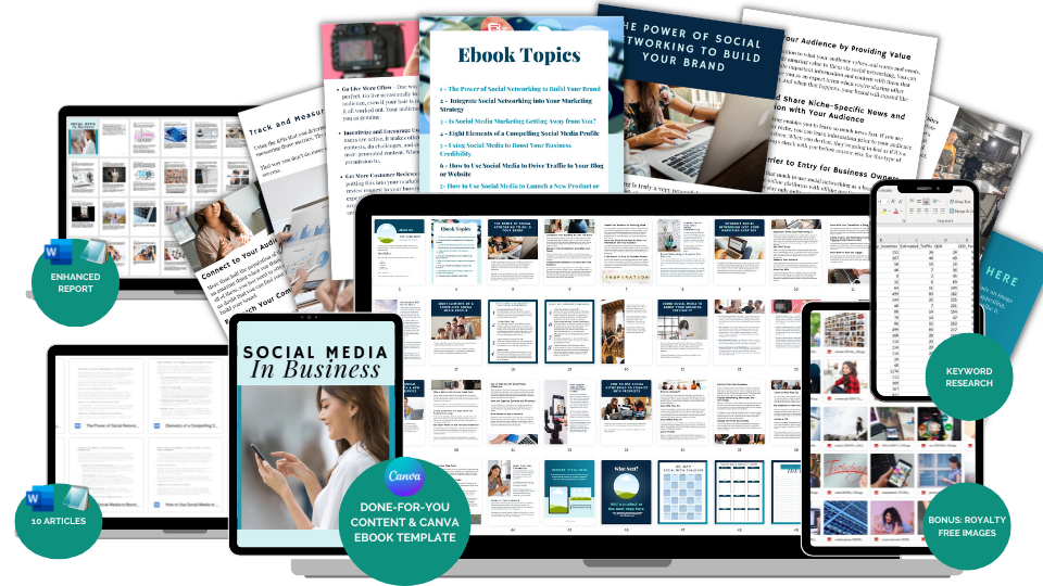 Done-For-You eBook & Blog Posts: Social Media For Business